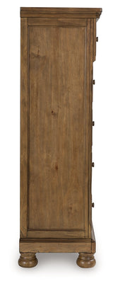 Feddinger Medium Brown Chest of Drawers by Ashley at Eve Furniture