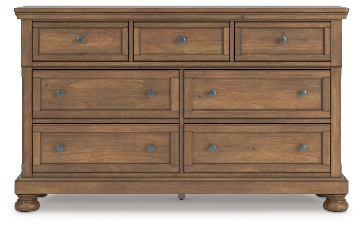 Feddinger Medium Brown Dresser by Ashley at Eve Furniture
