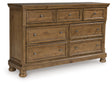 Feddinger Medium Brown Dresser by Ashley at Eve Furniture