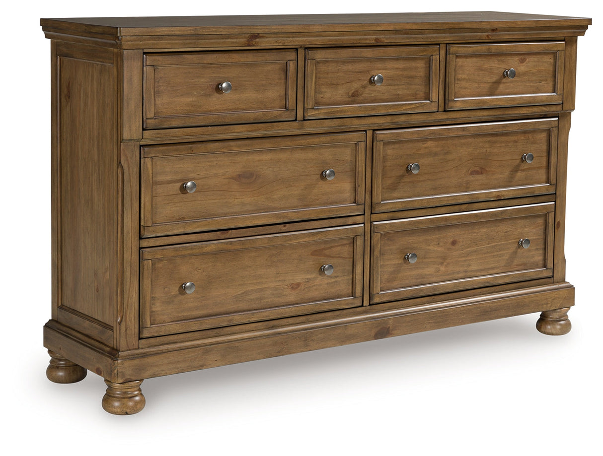 Feddinger Medium Brown Dresser by Ashley at Eve Furniture