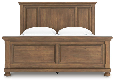 Feddinger Medium Brown King Panel Bed by Ashley at Eve Furniture