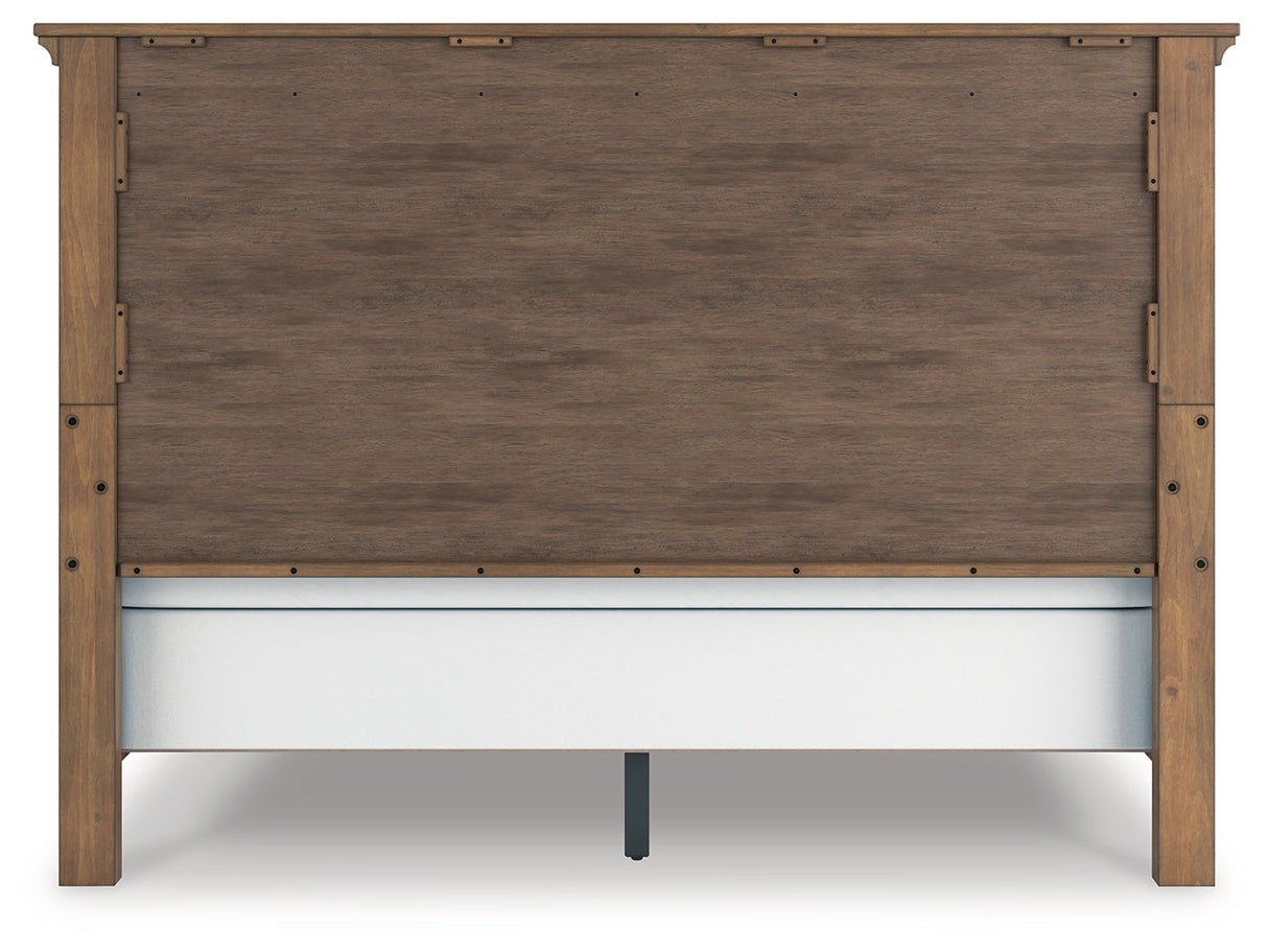 Feddinger Medium Brown King Panel Bed by Ashley at Eve Furniture