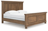 Feddinger Medium Brown King Panel Bed by Ashley at Eve Furniture