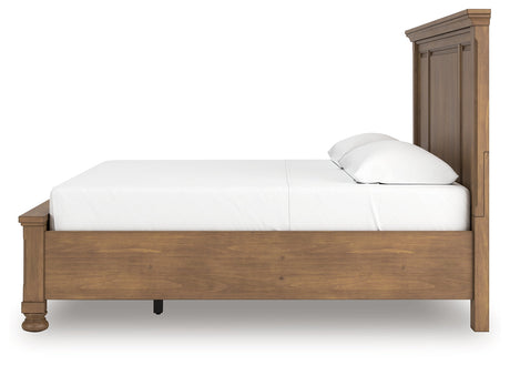 Feddinger Medium Brown King Panel Storage Bed by Ashley at Eve Furniture