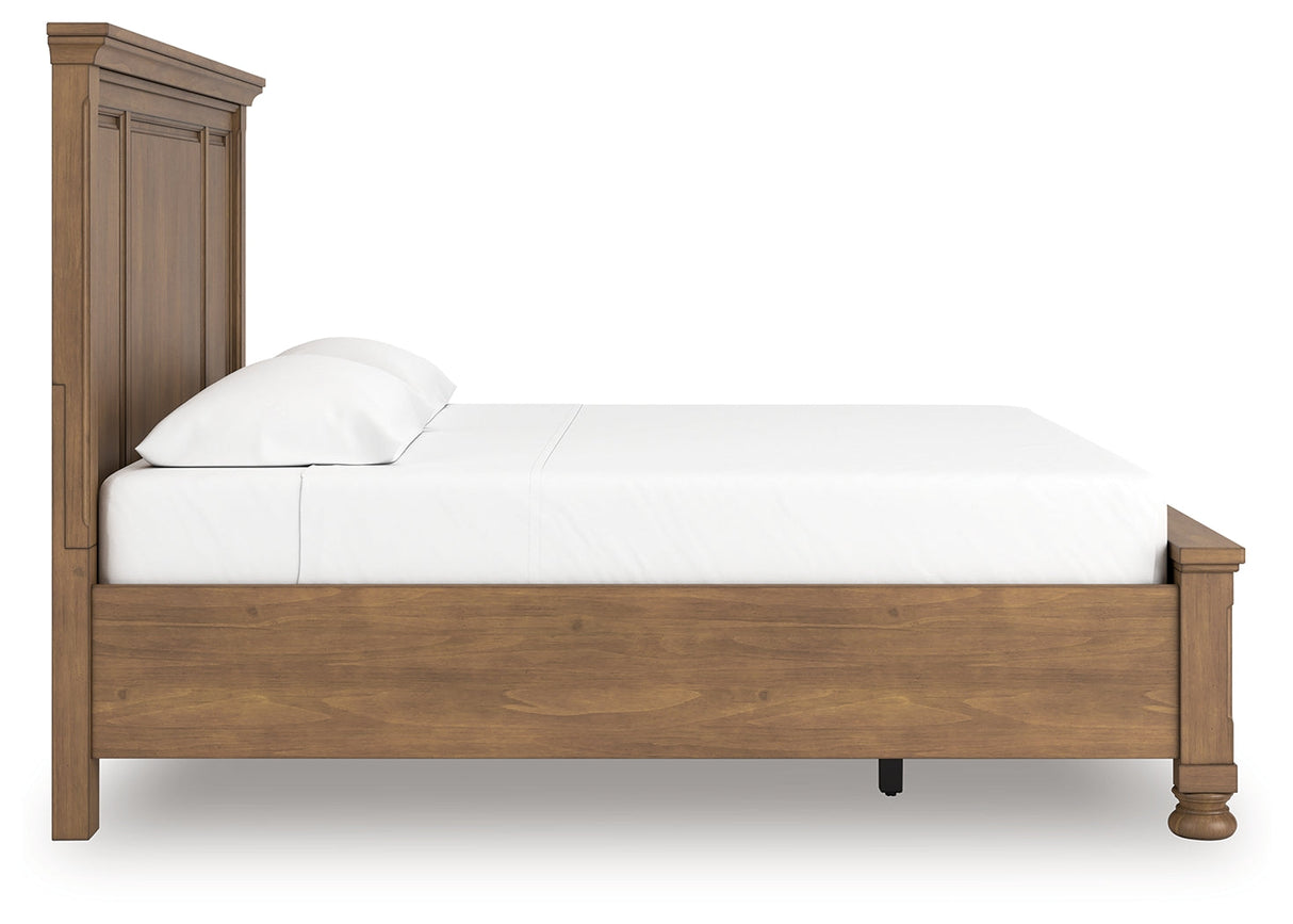Feddinger Medium Brown King Panel Storage Bed by Ashley at Eve Furniture