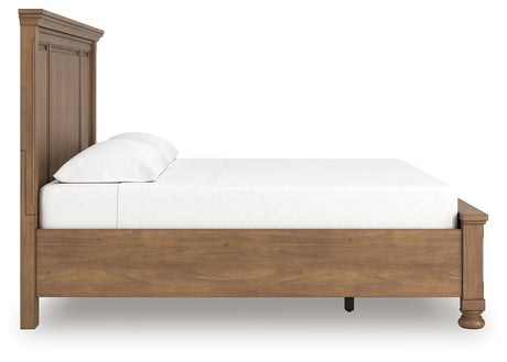 Feddinger Medium Brown King Panel Storage Bed by Ashley at Eve Furniture
