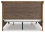 Feddinger Medium Brown King Storage Sleigh Bed by Ashley at Eve Furniture