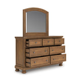 Feddinger Medium Brown Panel Bedroom Set by Ashley at Eve Furniture
