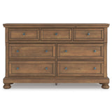Feddinger Medium Brown Panel Bedroom Set by Ashley at Eve Furniture