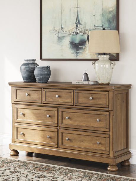 Feddinger Medium Brown Panel Bedroom Set by Ashley at Eve Furniture