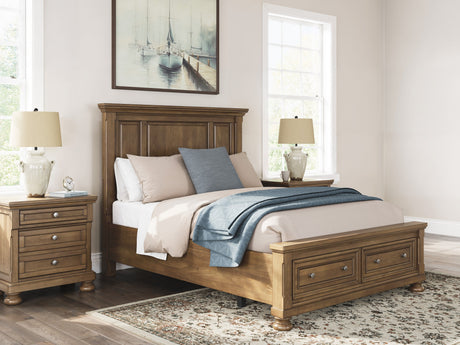 Feddinger Medium Brown Panel Storage Bedroom Set by Ashley at Eve Furniture