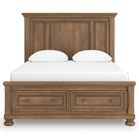 Feddinger Medium Brown Panel Storage Bedroom Set by Ashley at Eve Furniture