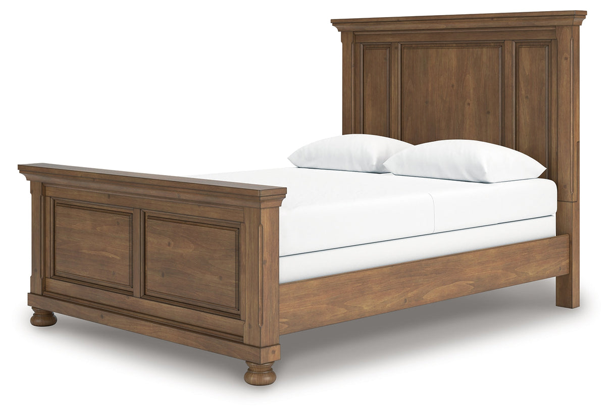 Feddinger Medium Brown Queen Panel Bed by Ashley at Eve Furniture