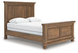 Feddinger Medium Brown Queen Panel Bed by Ashley at Eve Furniture