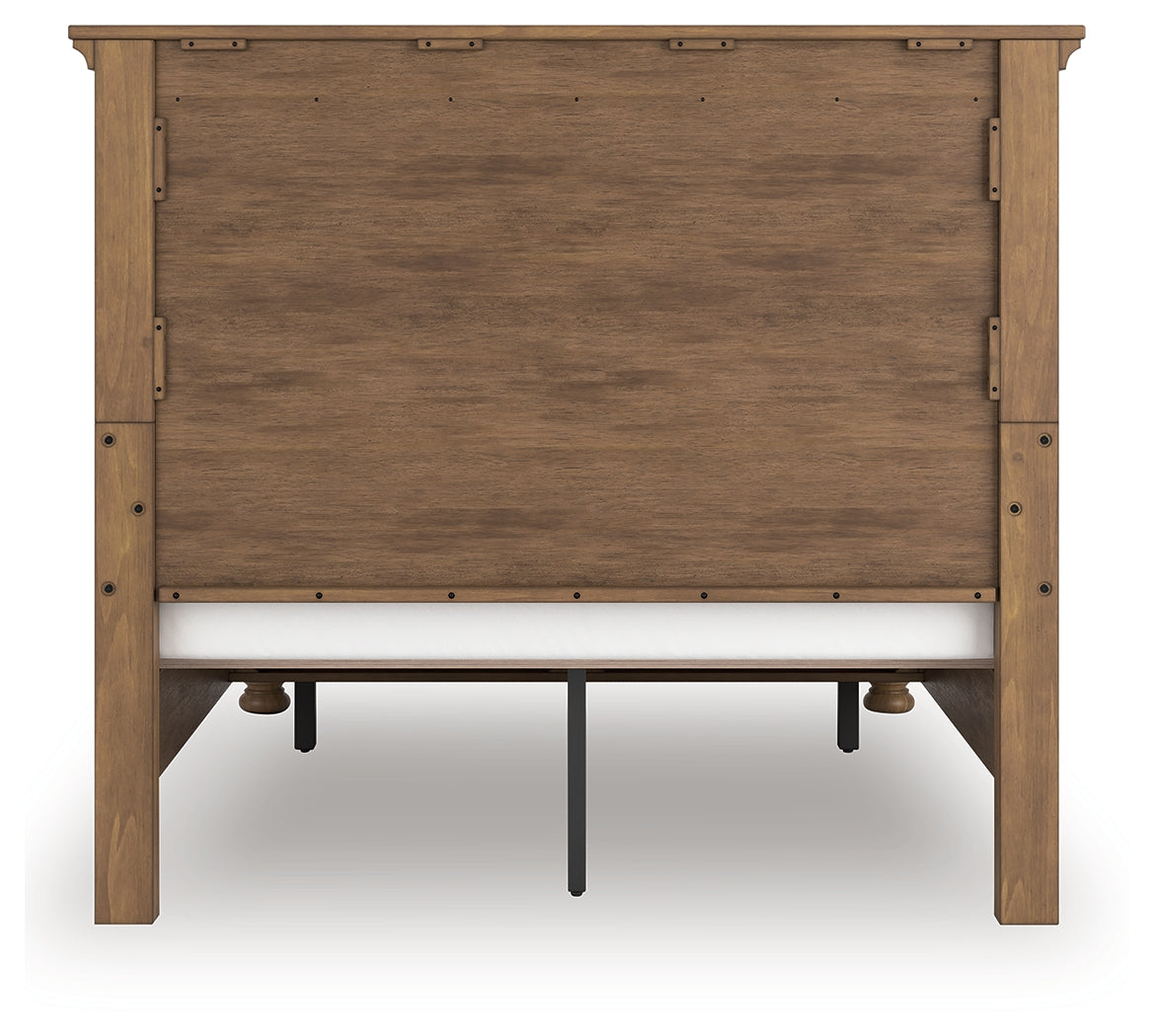 Feddinger Medium Brown Queen Panel Storage Bed by Ashley at Eve Furniture