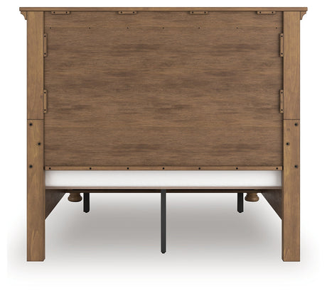 Feddinger Medium Brown Queen Panel Storage Bed by Ashley at Eve Furniture