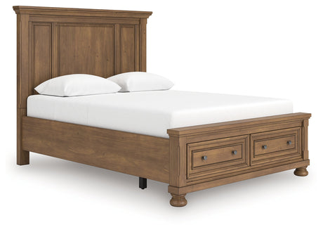 Feddinger Medium Brown Queen Panel Storage Bed by Ashley at Eve Furniture