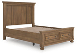 Feddinger Medium Brown Queen Panel Storage Bed by Ashley at Eve Furniture