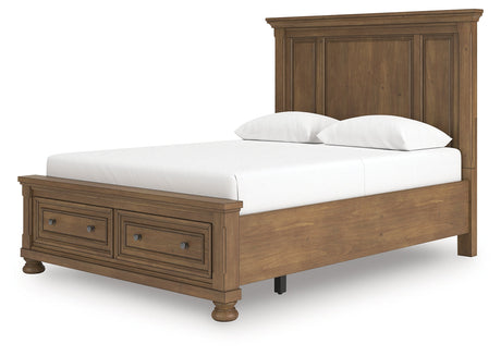 Feddinger Medium Brown Queen Panel Storage Bed by Ashley at Eve Furniture