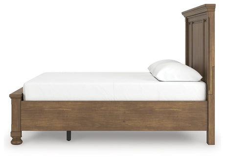 Feddinger Medium Brown Queen Panel Storage Bed by Ashley at Eve Furniture