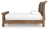 Feddinger Medium Brown Queen Sleigh Bed by Ashley at Eve Furniture