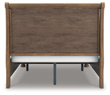 Feddinger Medium Brown Queen Storage Sleigh Bed by Ashley at Eve Furniture