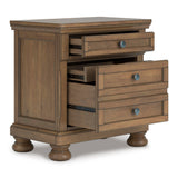 Feddinger Medium Brown Sleigh Panel Bedroom Set by Ashley at Eve Furniture