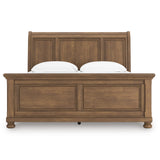 Feddinger Medium Brown Sleigh Panel Bedroom Set by Ashley at Eve Furniture
