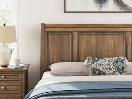 Feddinger Medium Brown Sleigh Panel Bedroom Set by Ashley at Eve Furniture