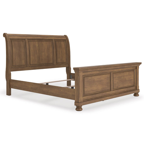 Feddinger Medium Brown Sleigh Panel Bedroom Set by Ashley at Eve Furniture