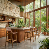 Feder Brown Barstool (Set of 2) by Zuomod at Eve Furniture