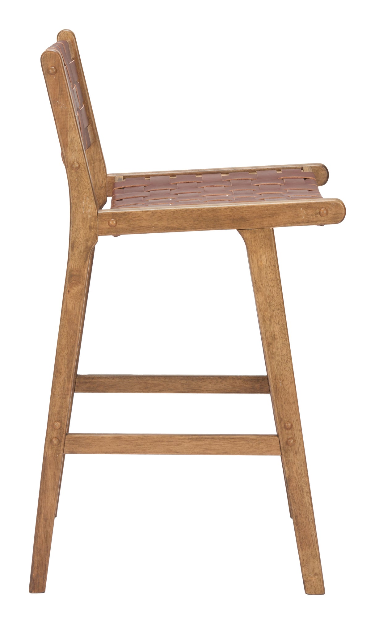 Feder Brown Barstool (Set of 2) by Zuomod at Eve Furniture