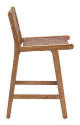Feder Brown Counter Stool (Set of 2) by Zuomod at Eve Furniture