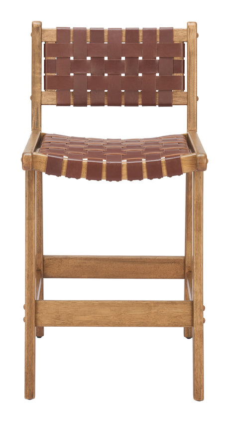 Feder Brown Counter Stool (Set of 2) by Zuomod at Eve Furniture