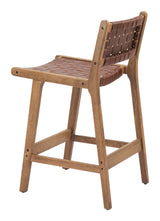 Feder Brown Counter Stool (Set of 2) by Zuomod at Eve Furniture