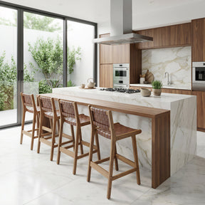 Feder Brown Counter Stool (Set of 2) by Zuomod at Eve Furniture