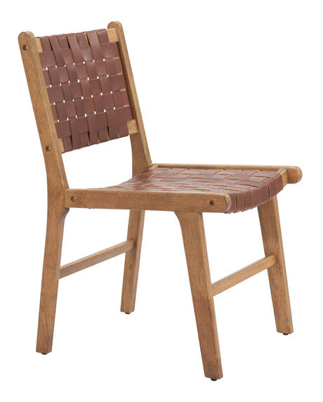 Feder Brown Dining Chair (Set of 2) by Zuomod at Eve Furniture
