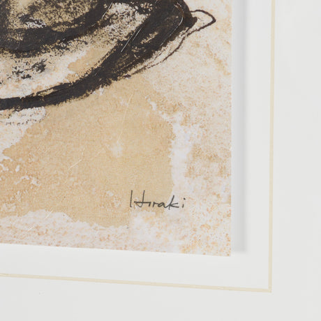 Fedora by Mercana Studio Hand-Embellished Textured Framed Artwork Matted under Glass by Mercana at Eve Furniture