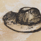 Fedora by Mercana Studio Hand-Embellished Textured Framed Artwork Matted under Glass by Mercana at Eve Furniture