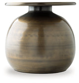 Fedorleigh Antique Brass Finish Vase by Ashley at Eve Furniture