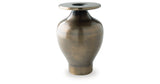 Fedorleigh Antique Brass Finish Vase by Ashley at Eve Furniture