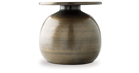 Fedorleigh Antique Brass Finish Vase by Ashley at Eve Furniture