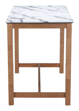Fein White Counter Table by Zuomod at Eve Furniture