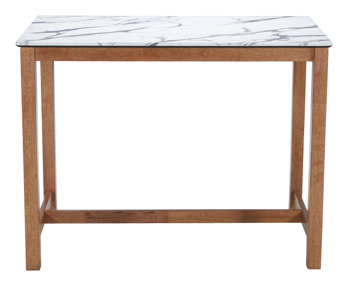Fein White Counter Table by Zuomod at Eve Furniture