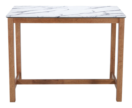 Fein White Counter Table by Zuomod at Eve Furniture