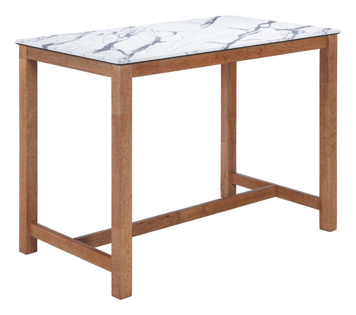 Fein White Counter Table by Zuomod at Eve Furniture