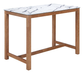 Fein White Counter Table by Zuomod at Eve Furniture