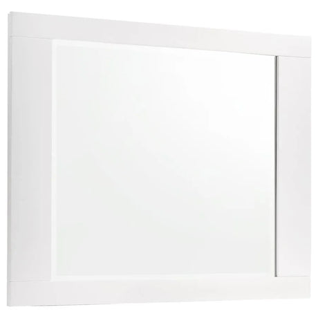 Felicity Glossy White 4-Piece Queen Bedroom Set with LED Light Headboard by Coaster at Eve Furniture