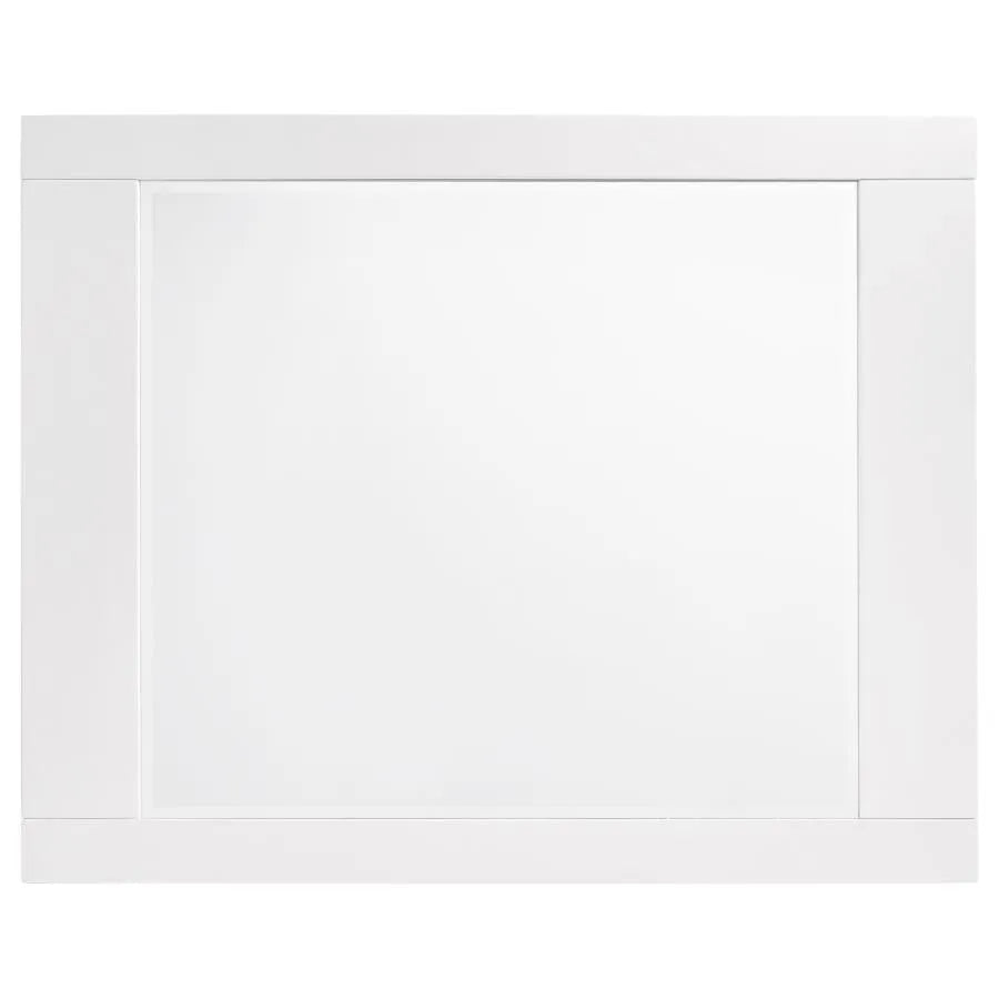 Felicity Glossy White 4-Piece Queen Bedroom Set with LED Light Headboard by Coaster at Eve Furniture
