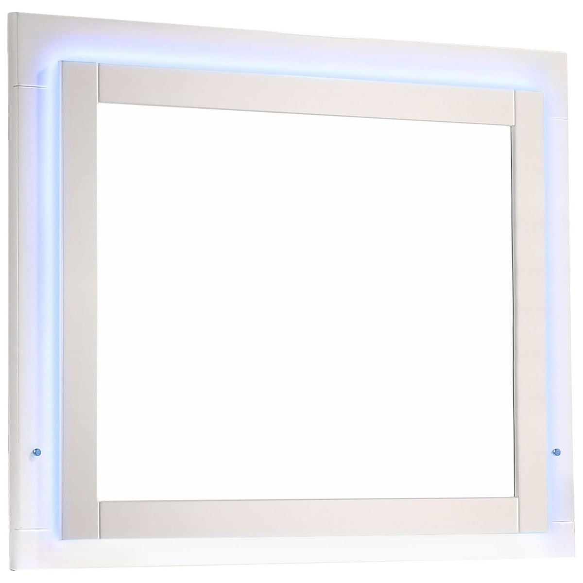 Felicity Glossy White 4-Piece Twin Bedroom Set with LED Lighting by Coaster at Eve Furniture